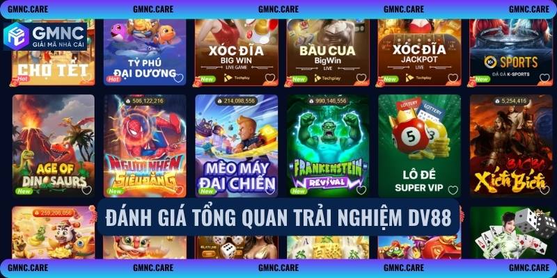 Đánh giá tổng quan trải nghiệm DV88