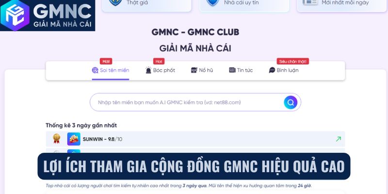 Lợi ích tham gia cộng đồng GMNC hiệu quả cao