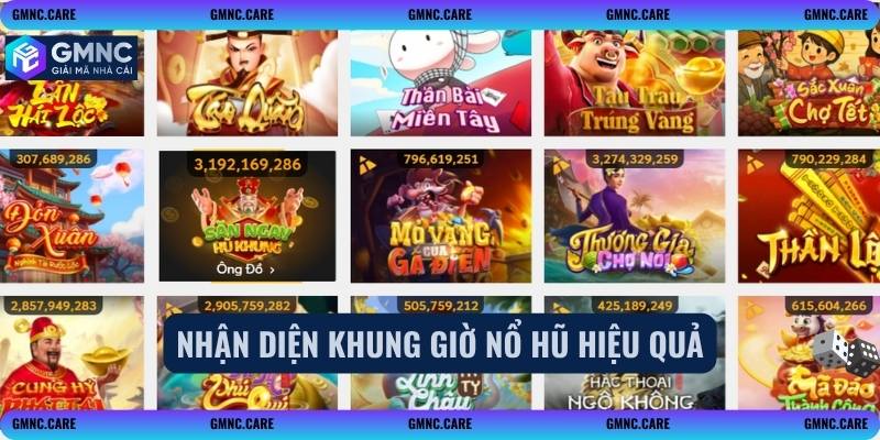 Nhận diện khung giờ nổ hũ hiệu quả