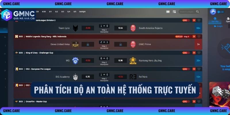 Phân tích độ an toàn hệ thống trực tuyến